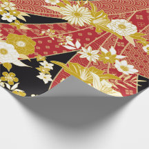 Blommigt Mix Kimono Mönster
