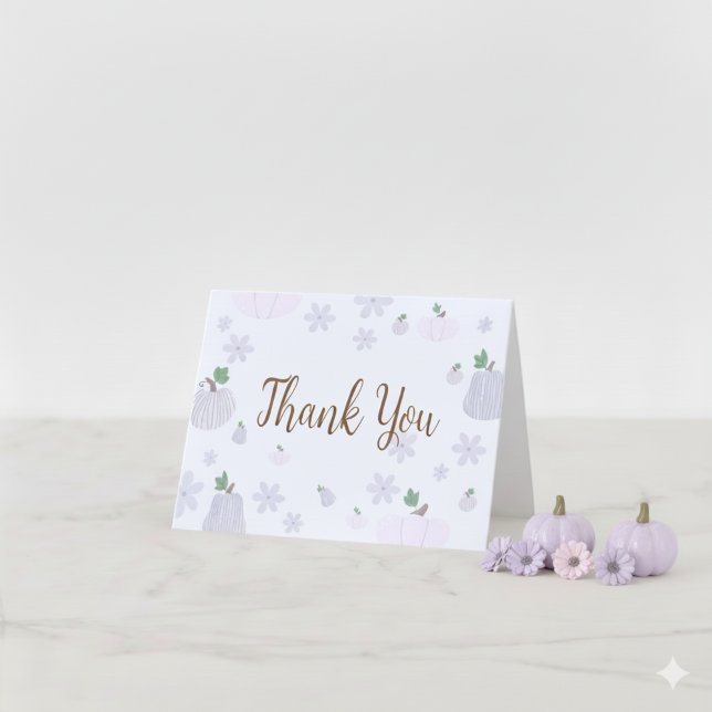 Blommigt Mjuk blåpumpad babystövel Tack Kort (Skapare uppladdad)