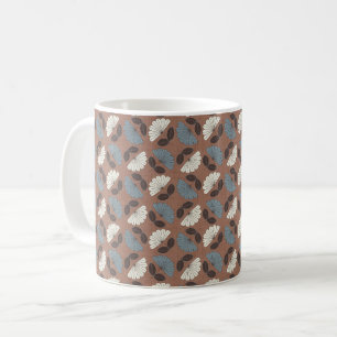 blommigt mocha mousse kaffemugg