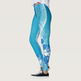 Blommigt Mode 10 Leggings