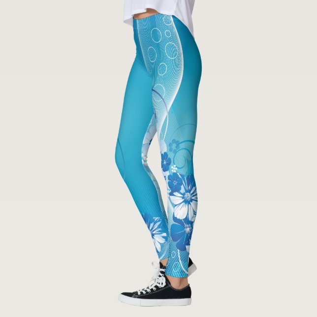 Blommigt Mode 10 Leggings (Vänster)