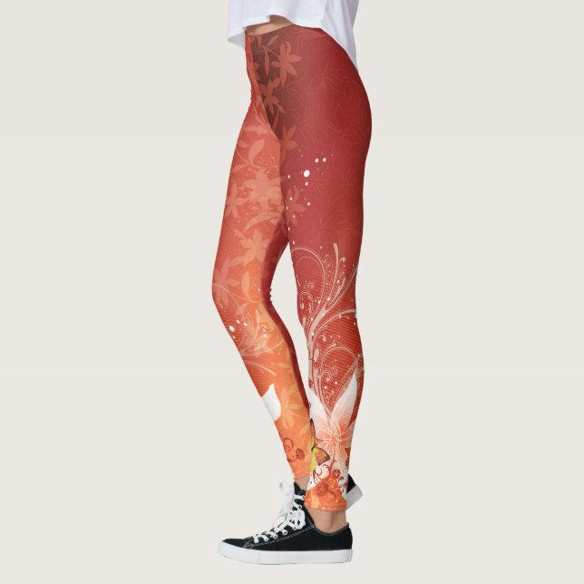 Blommigt Mode 11-alternativkopplingar Leggings (Vänster)