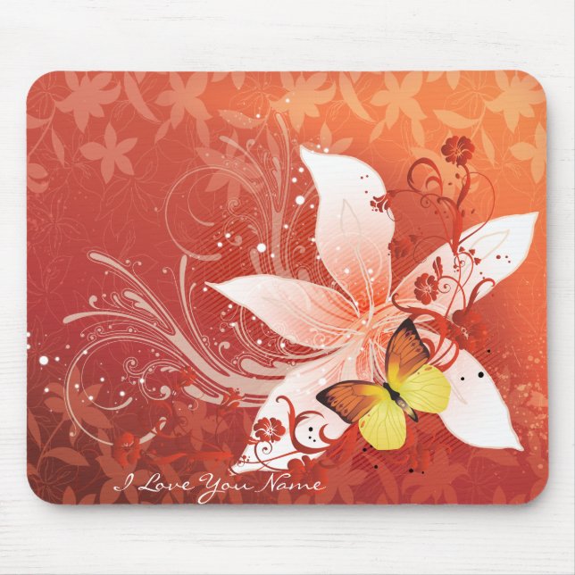 Blommigt Mode 11 Mousepad Musmatta (Framsidan)