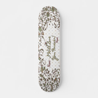 Blommigt Mode 11 Skateboard Bräda 20,5 Cm