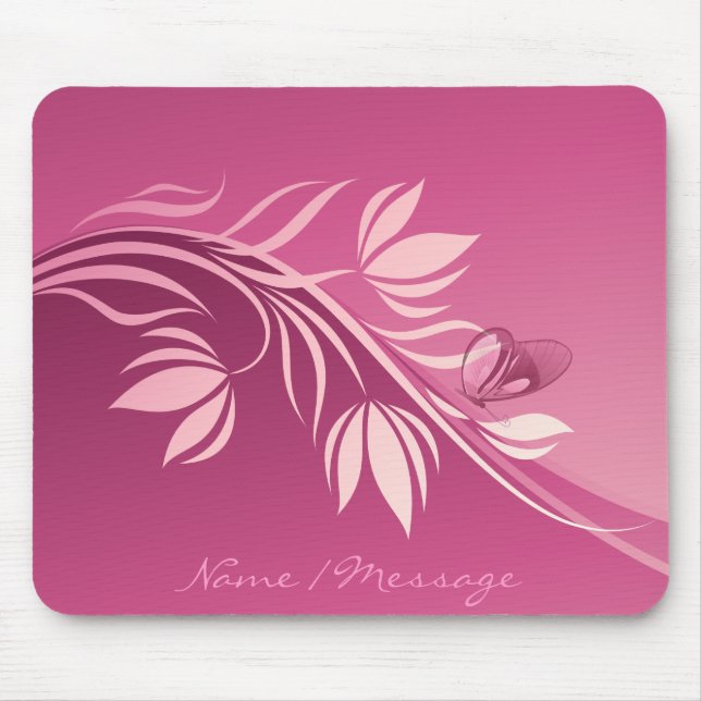Blommigt Mode 2 Mousepad Musmatta (Framsidan)