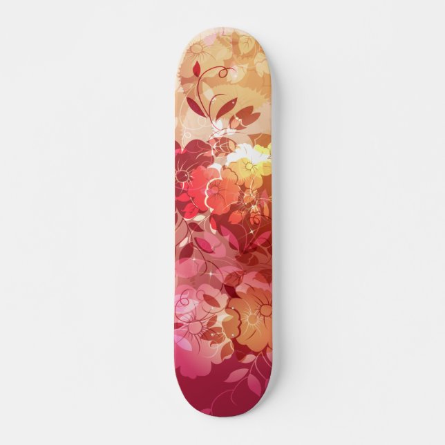 Blommigt Mode 6 Skateboard (Framsida)