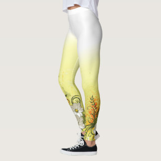 Blommigt Mode 9 Option Leggings