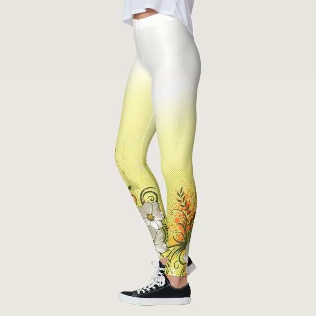 Blommigt Mode 9 Option Leggings (Vänster)