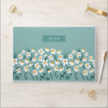 Blommigt modern daisy, snyggt för blå elegant med  HP laptopskin<br><div class="desc">Blommigtens moderna daisy - Blått snyggt för  med låg elegant - design.</div>