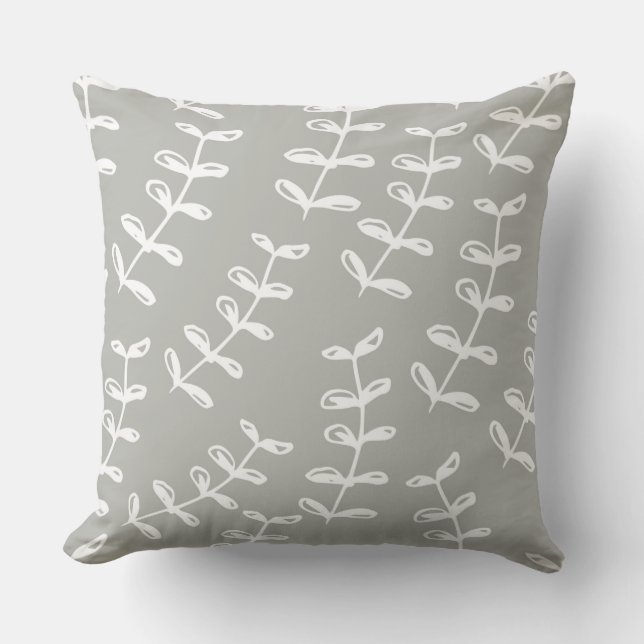 Blommigt Modern Farmhouse Simple CountryThrow Pill Kudde (Framsida)