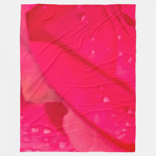 Blommigt Modern Fleece Blanket, stor 60 x 80 tum (Framsidan)