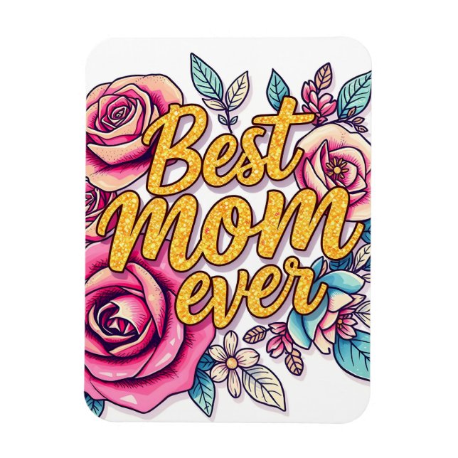 Blommigt Modern lyx Gift-samling Magnet (Vertikal)