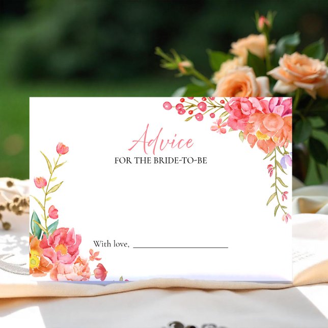 Blommigt Möhippa Adress till Bride Card Inbjudningar (Skapare uppladdad)