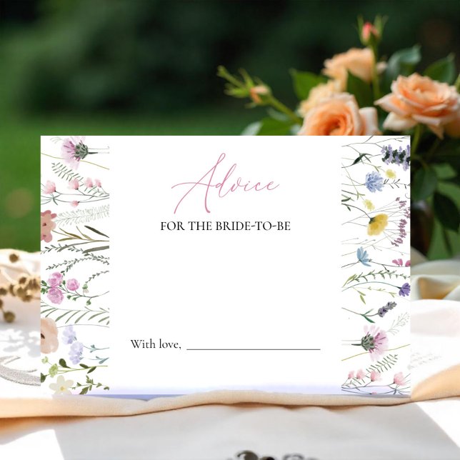 Blommigt Möhippa Adress till Bride Card Inbjudningar (Skapare uppladdad)