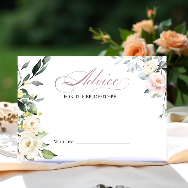 Blommigt Möhippa Adress till Bride Card Inbjudningar (Skapare uppladdad)