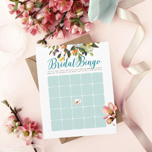 Blommigt Möhippa Bingo Cards Robins Egg Blue