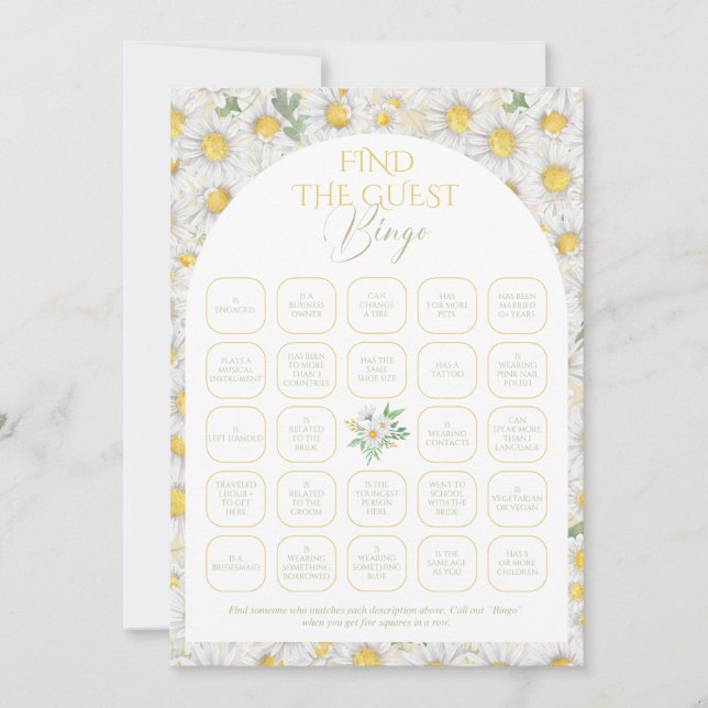 Blommigt Möhippa Bingo-spelinbjudan Inbjudningar (Framsida)