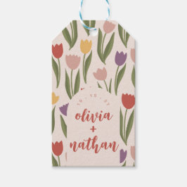 Blommigt Möhippa eller Bröllop Personlig Presentetikett