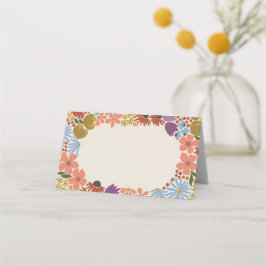 Blommigt Möhippa eller Bröllop Placeringskort