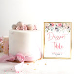 Blommigt | Möhippa för vattenfärg - Dessert-tecke Poster<br><div class="desc">En vacker perfekt för  blommigt för romantisk möhippa! Du kan enkelt anpassa den.</div>