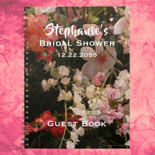 Blommigt Möhippa Guest Bok, många blommor Anteckningsbok