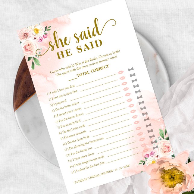  Blommigt Möhippa sa att hon sa att spel Flygblad (Skapare uppladdad)