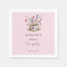 Blommigt Möhippa Tea Party Pappra blöjor Pappersservett