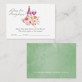 Blommigt Möhippa Vin Taste spel Tilläggskort