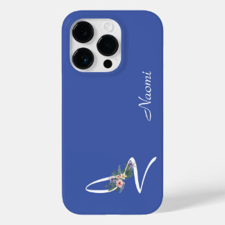 Blommigt Monogram Brev M Pension Gift