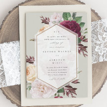 Blommigt Monogram Fall Wedding