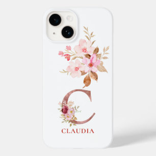 Blommigt Monogram för Namn Elegant i Personlig