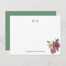 Blommigt Monogram par Initialer Personlig