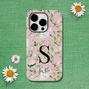 Blommigt Monogram Script Namn-skydd