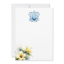 Blommigt Monogram - tack för att du tog emot majes