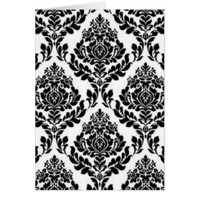 Blommigt mönster hälsningskort (Framsidan)