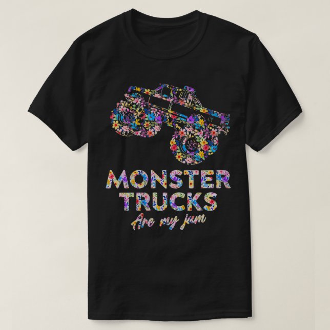 Blommigt Monster Lastbil är min Sylt-check T Shirt (Design framsida)