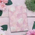 Blommigt Mönster Monogram ipad cover iPad Mini Skydd<br><div class="desc">Lägg till ditt första till det här smarta höljet för söt rosa blommigt. Design inspirerad av det vackra rosa ros som blåste i min trädgård.</div>