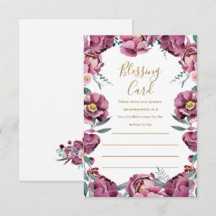 Blommigt Mor Blating Card Prayers Note-kort Tilläggskort