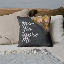 Blommigt Mor Gift med Personlig Photo Kudde