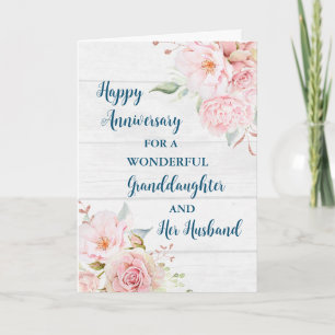 Blommigt Mordotter och hennes Make-årsdag Kort
