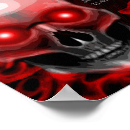 Blommigt mörk moody dryckesmenymtecken för getskal poster