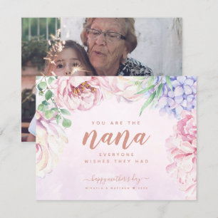 Blommigt Mors dag för Nana-fotokort