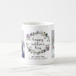 Blommigt Mors dag-foto Kaffemugg
