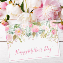 Blommigt Mors dag Kort