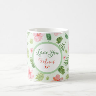 Blommigt Mors dag Magic Mugg