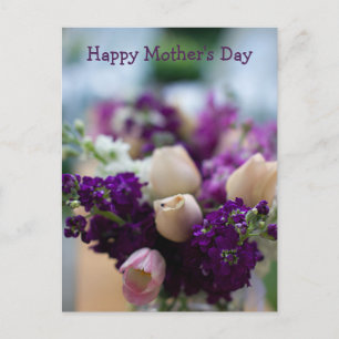 Blommigt Mors dag vykort