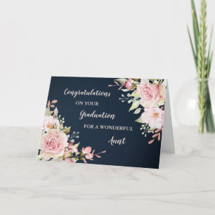 Blommigt Moster Grattis Studenten Kort