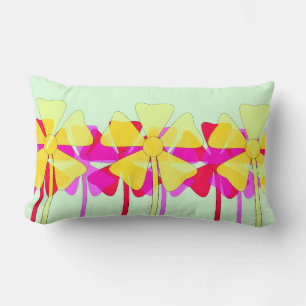 Blommigt Motif Lumbarkudde