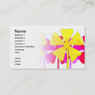 Blommigt Motif Visitkort