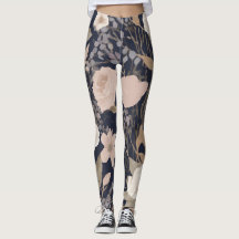 Blommigt Motif Yoga Leggins